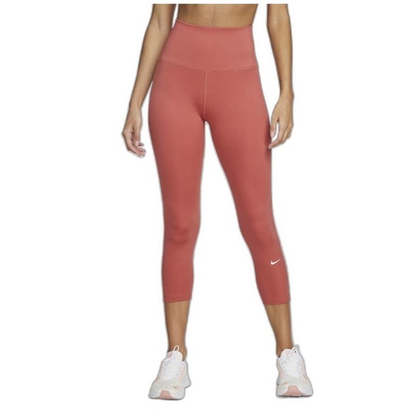 Nike One Canyon Rust Training Tight Cropped Size Large - Picture 1 of 8